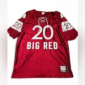 PINK Victoria's Secret Big Red Hoosiers T-Shirt Jersey Size M